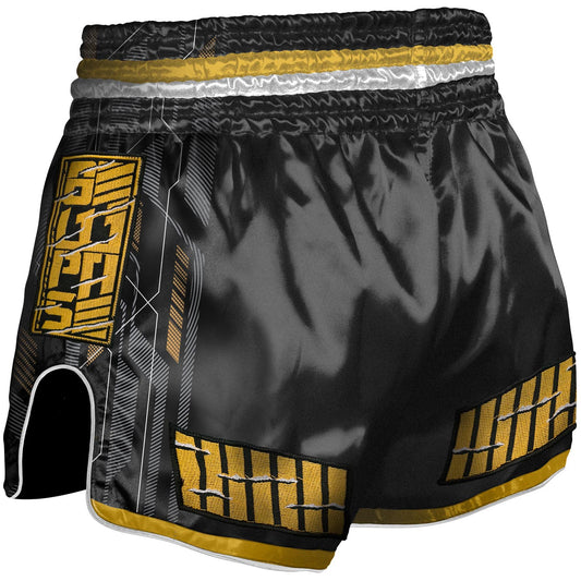 8 WEAPONS - MUAY THAI SHORTS, SAMURAI 2.0, GOLD