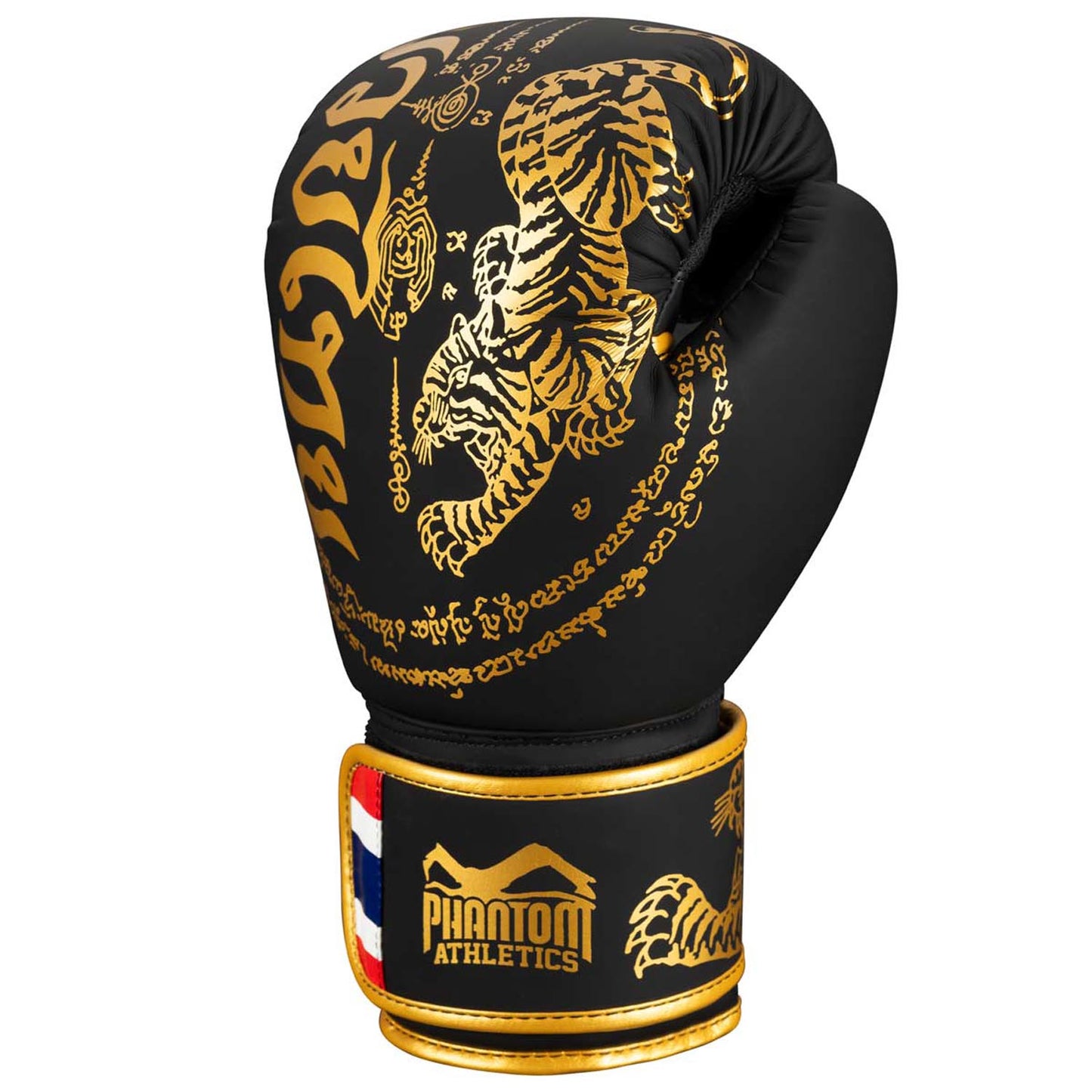 PHANTOM - ATHLETICS BOXHANDSCHUHE, MUAY THAI, SCHWARZ-GOLD