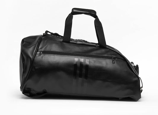 adidas - 2in1 Bag "Kickboxing" black/white PU, adiACC051KB