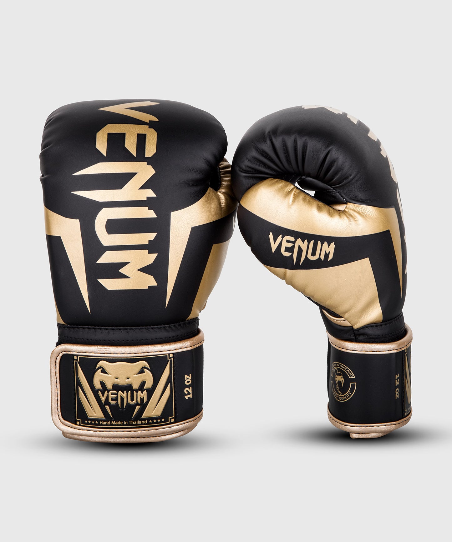 VENUM - ELITE BOXING GLOVES - BLACK/GOLD