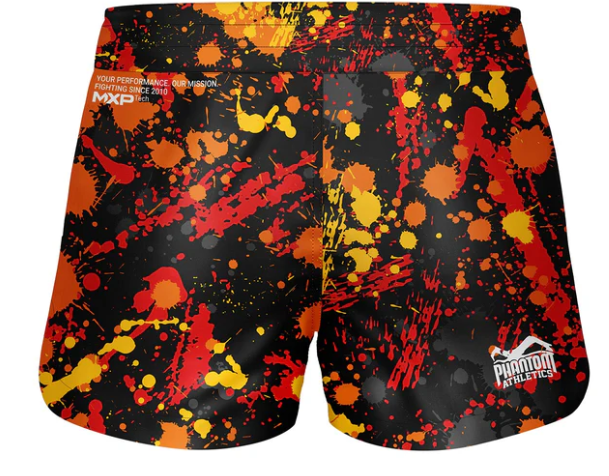 Phantom - Fightshorts FUSION Splatter - Rot