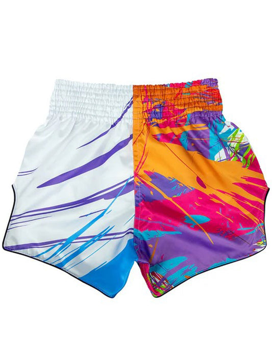 Fairtex - BS1933 Muay Thaiboxhose World Music White