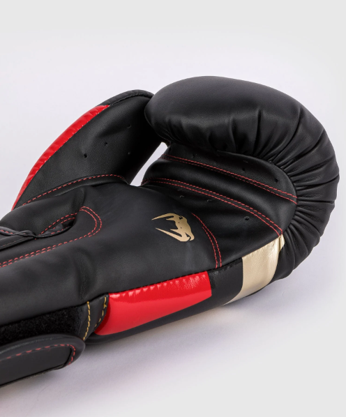 Venum - Elite Boxhandschuhe - Schwarz/Gold/Rot