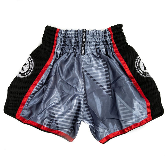 KING PRO BOXING- MUAY THAI SHORTS, STADIUM 2, GRAU-ROT