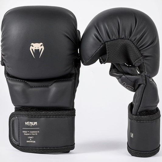 Venum - Impact Evo Sparring MMA Handschuhe - Schwarz