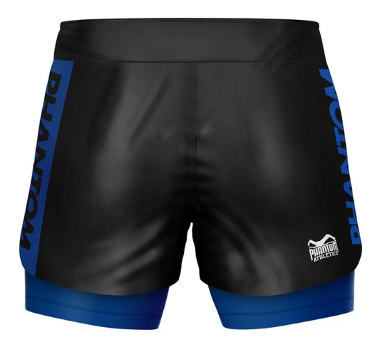 Phantom - Fightshorts FUSION-R 2in1 RANKED - Blau