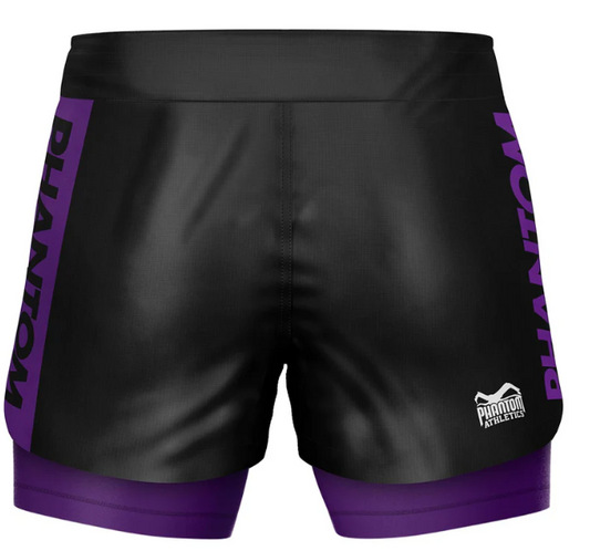 Phantom - Fightshorts FUSION-R 2in1 RANKED - Lila