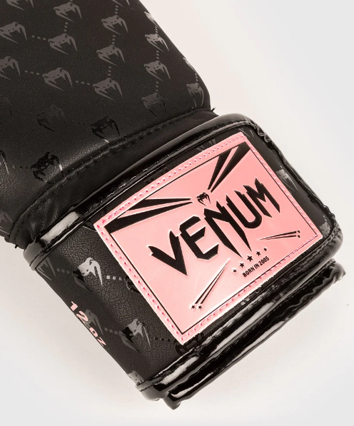 Venum- Impact Monogram Boxing Gloves – Schwarz/Roségold