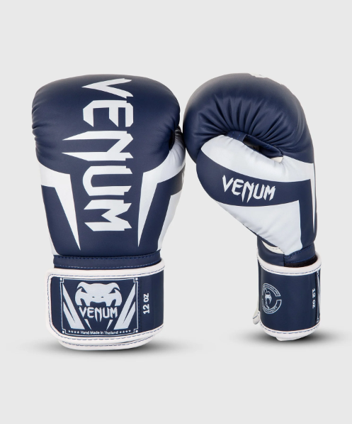 Venum- Elite Boxhandschuhe - Weiß/Marineblau
