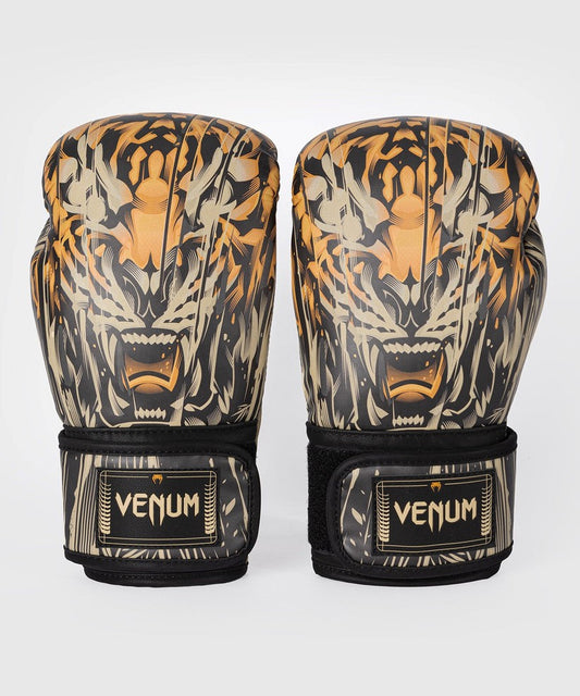 Venum -  Tiger Boxhandschuhe - Schwarz/Neonorange