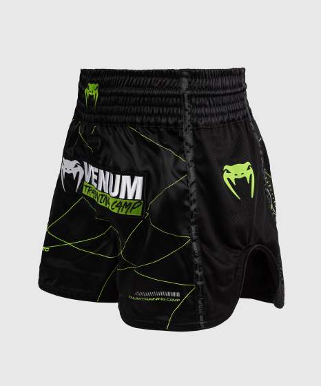 Venum - Training Camp 4.0 Muay Thai Shorts - Schwarz/Neongrün