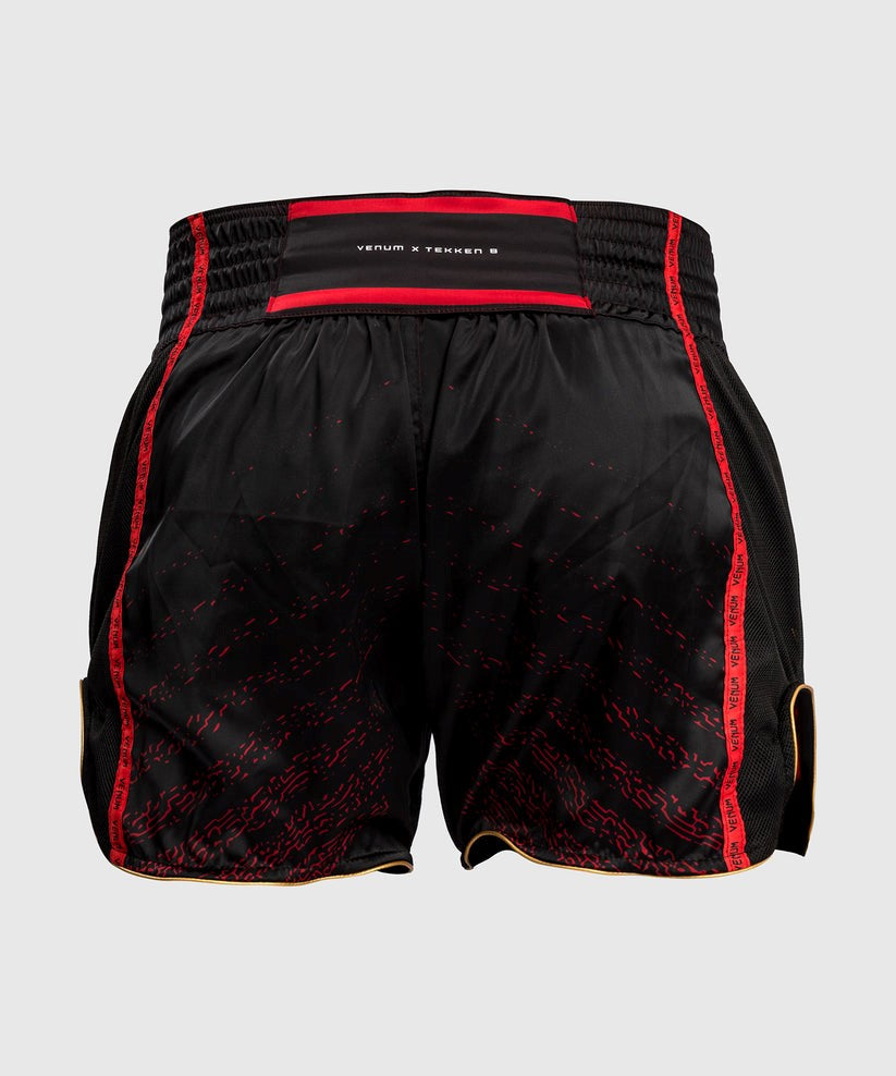 Venum - TEKKEN 8 - Marshall Law Muay Thai Shorts - Schwarz/Rot/Gold