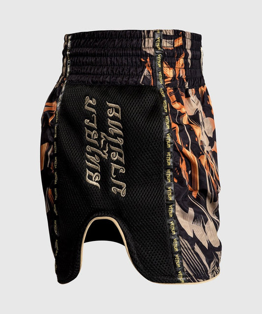 Venum - Tiger Muay Thai Shorts - Schwarz/Neonorange