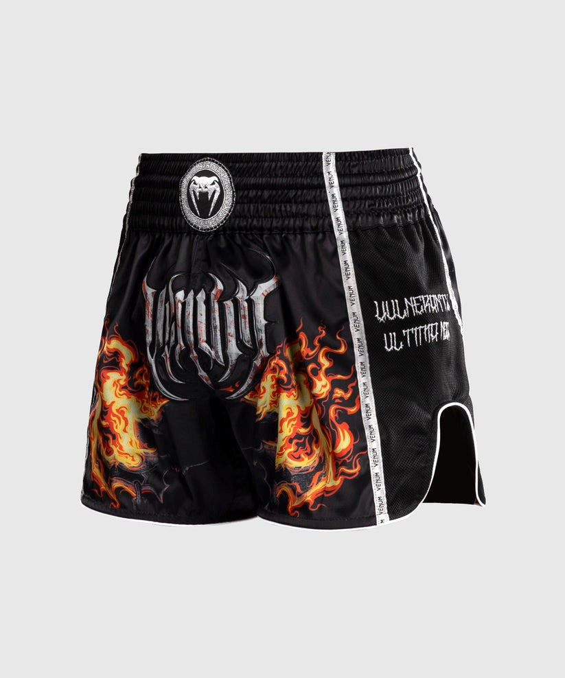 Venum - Gladiator 5.0 Muay Thai Shorts - Schwarz/Neon Orange