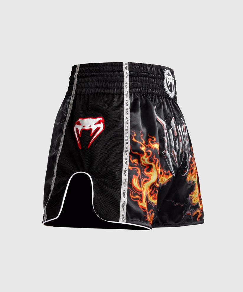 Venum - Gladiator 5.0 Muay Thai Shorts - Schwarz/Neon Orange