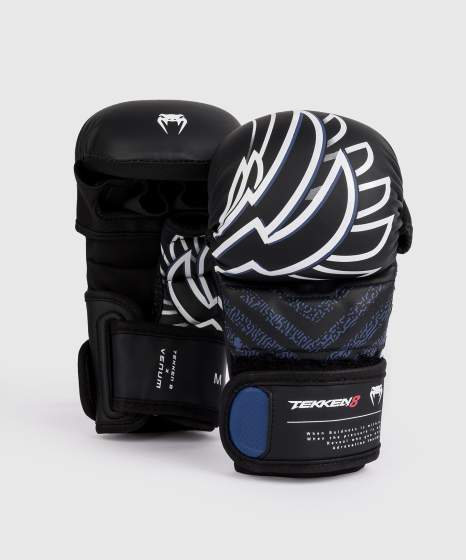 Venum - x Tekken 8 TEKKEN- Jin Kazama MMA Sparring Handschuhe - Blau/Schwarz/Weiß