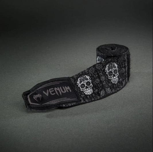 Venum - Kontact Evo Santa Muerte Boxing Bandagen - Schwarz/Weiß