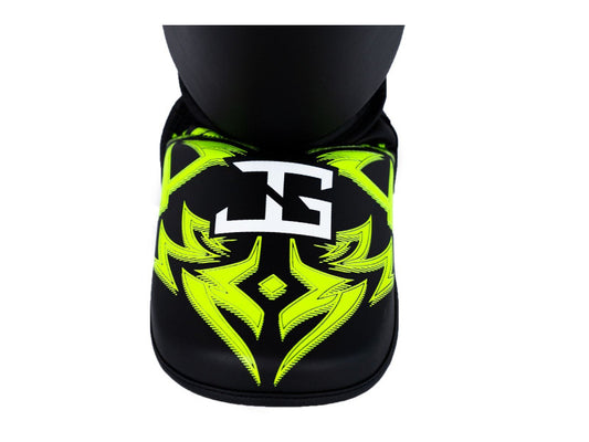 JOYA - NAK MUAY SHINGUARDS BLACK/LIME