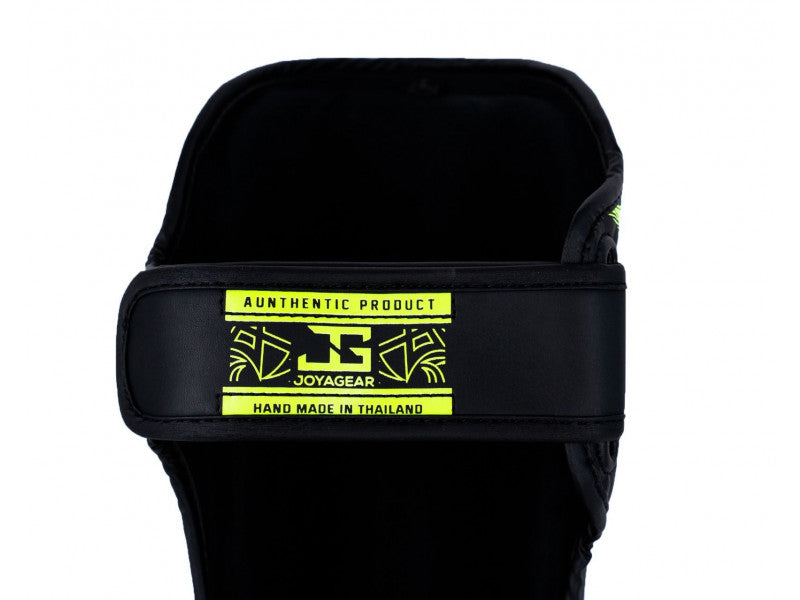 JOYA - NAK MUAY SHINGUARDS BLACK/LIME