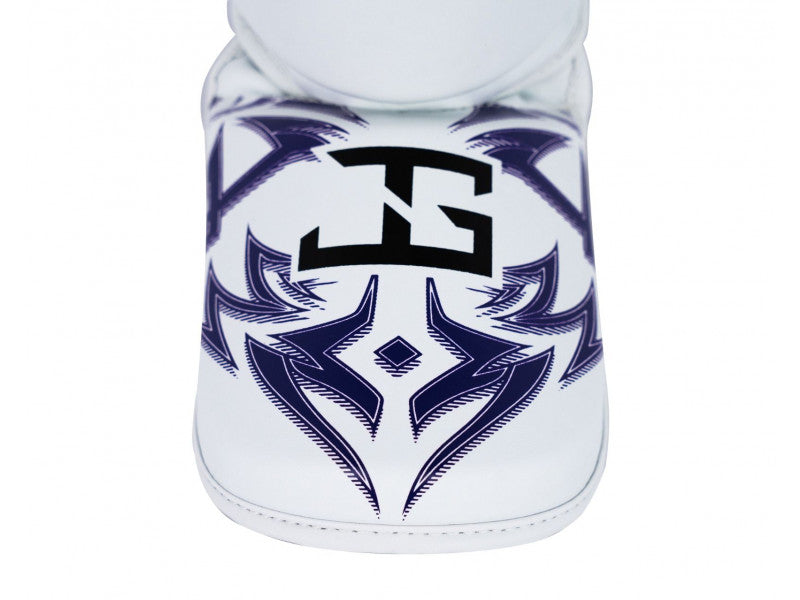 JOYA - NAK MUAY SHINGUARDS Weiß/Lilla