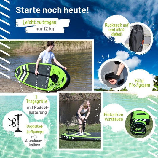 OUTZONE - iSUP Such die Karibik II Bundle mit Sitz und Drybag