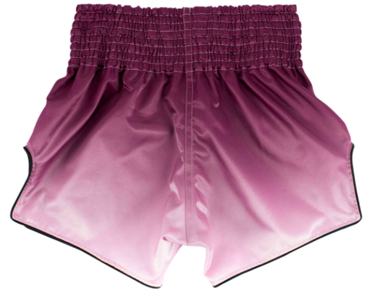 Fairtex - Thai Short Maroon Fade - Neue Slim Cut Passform