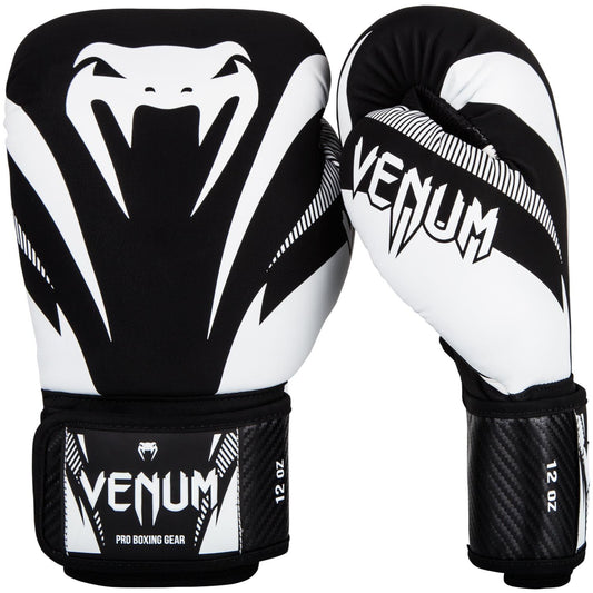 VENUM IMPACT BOXHANDSCHUHE - SCHWARZ/WEISS 10 oz
