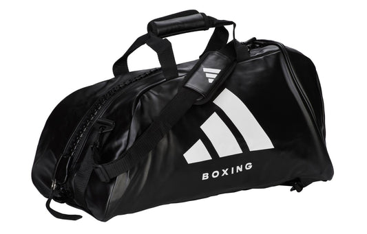 Adidas - 2in1 Bag "Kickboxing" black/white PU, adiACC051KB