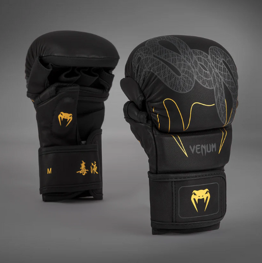 Venum  - Serpenti Sparring Handschuhe – Schwarz/Silber/Gold