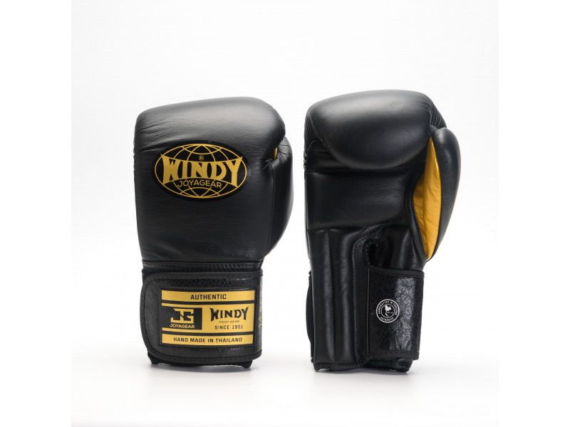 WINDY XJOYAGEAR - BOXHANDSCHUHE SCWARZ/GOLD