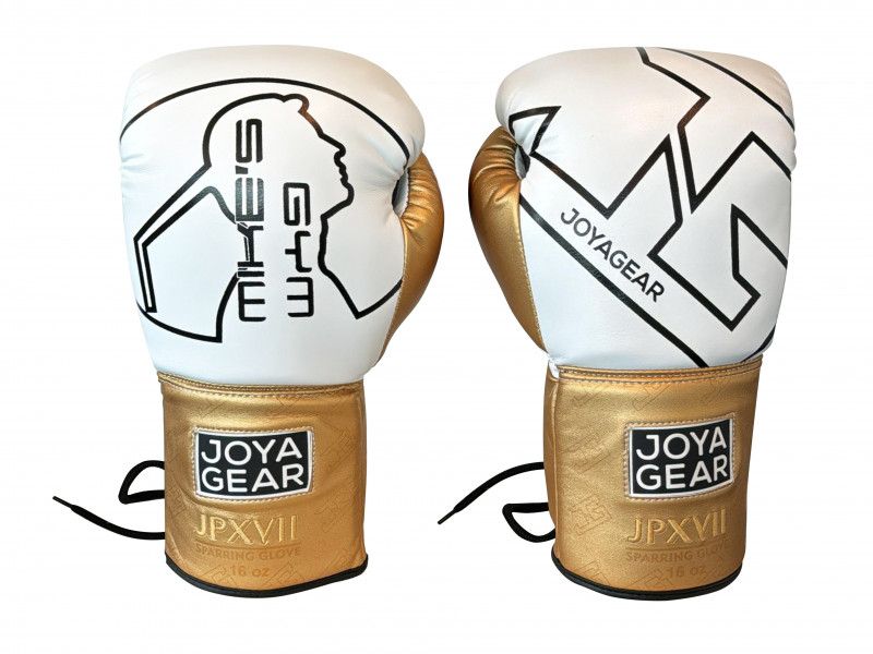 JOYAGEAR -  COLLEBORATION MIKE'S GYM" KICKBOXING GLOVE - WHITE-GOLD