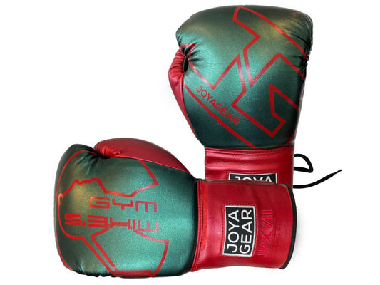 JOYAGEAR -  COLLEBORATION MIKE'S GYM" KICKBOXING GLOVE - RED-GREEN