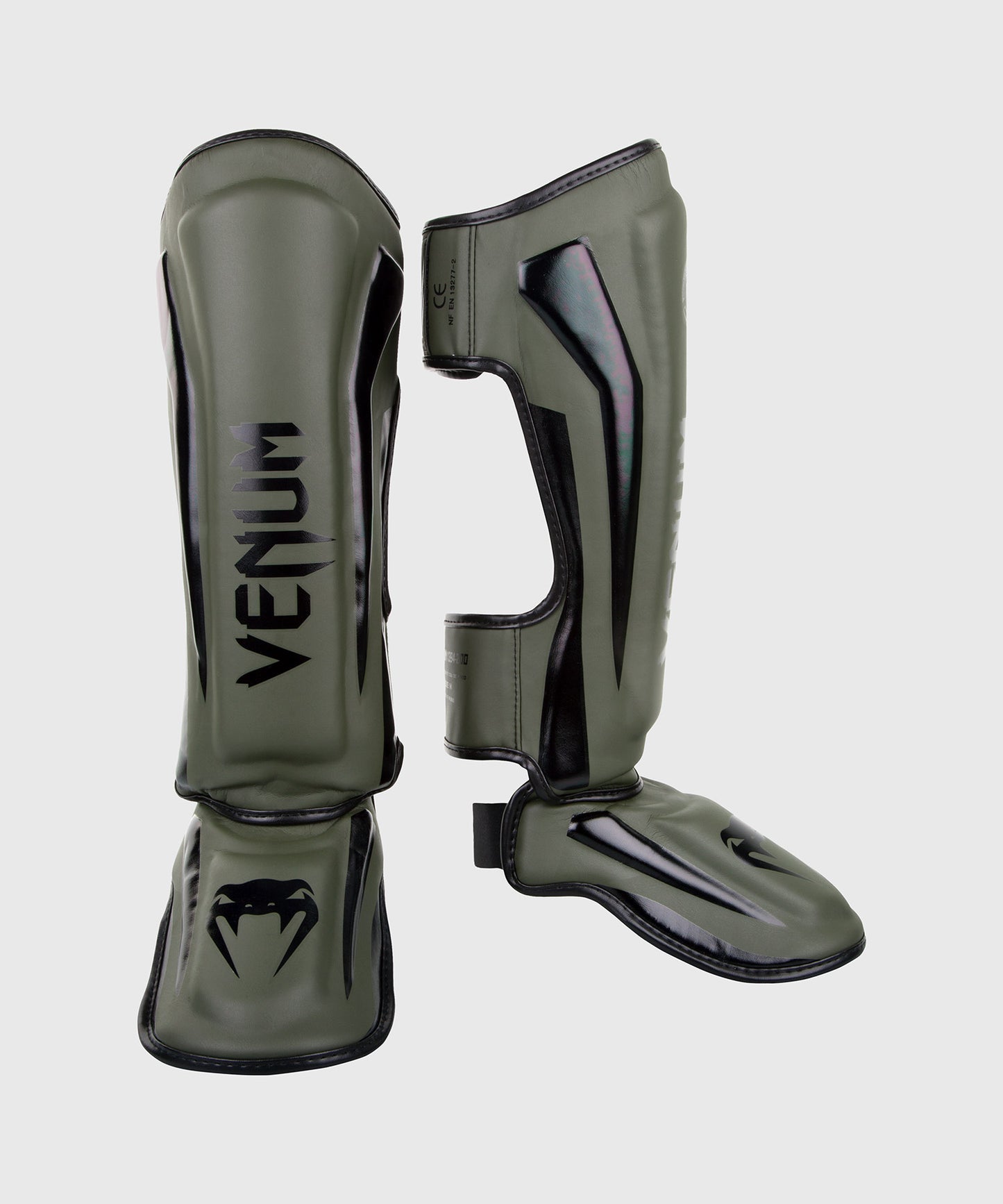 VENUM -  ELITE STANDUP SHIN GUARDS - KHAKI/BLACK