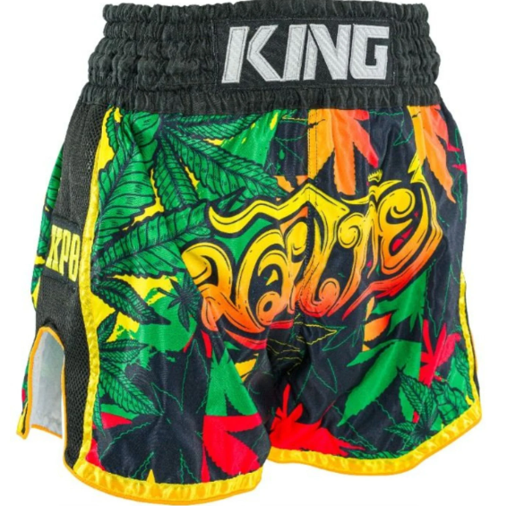KING  - MUAY THAI SHORTS,KPB WEED