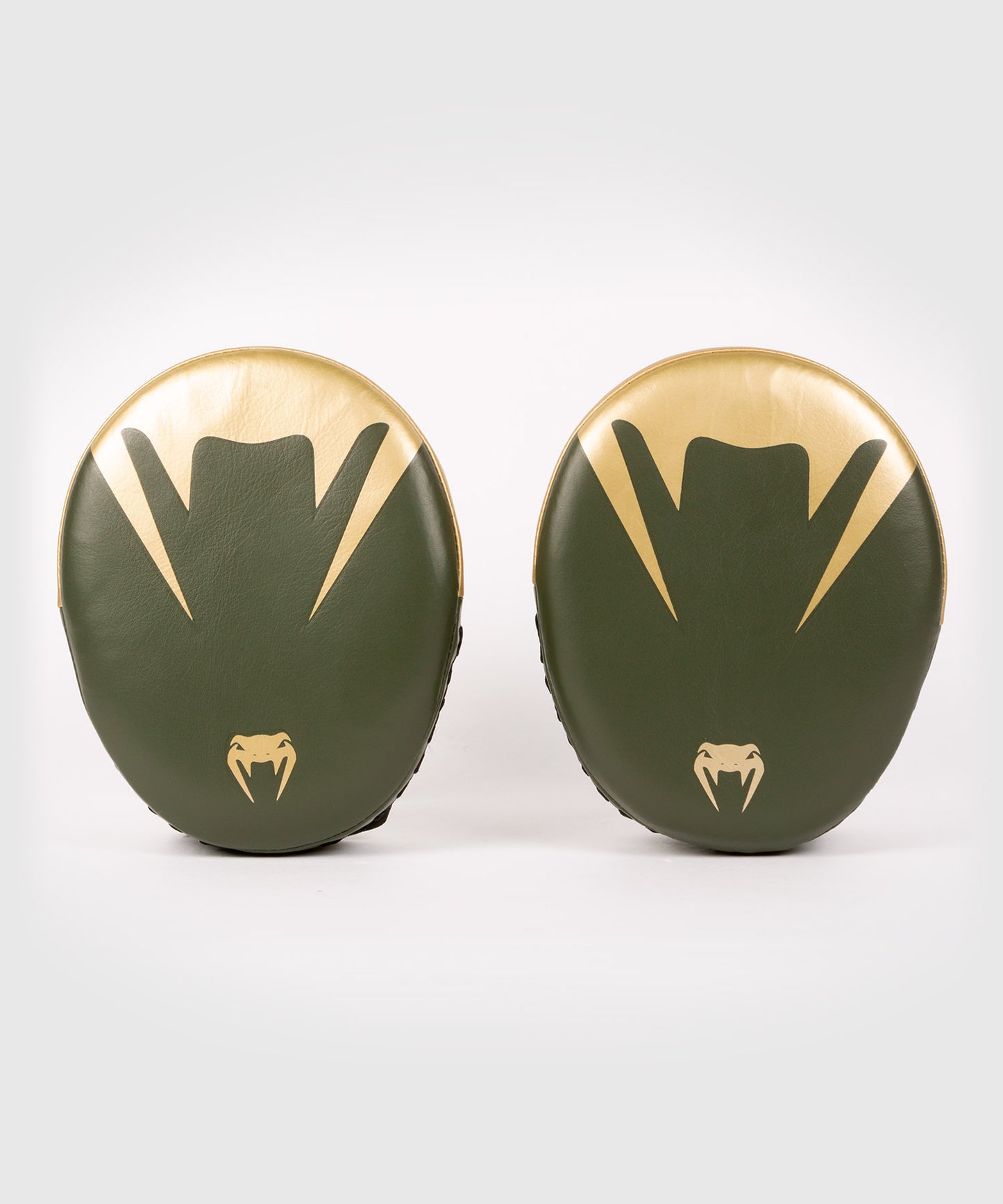 VENUM PRO BOXING BIG PUNCH MITTS (PAIR) - KHAKI/GOLD