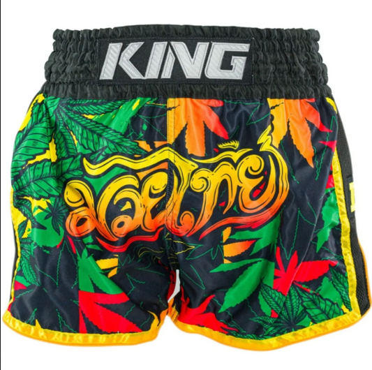 KING  - MUAY THAI SHORTS,KPB WEED