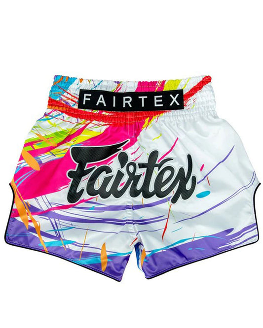 Fairtex -  BS1933 Muay Thaiboxhose World Music White