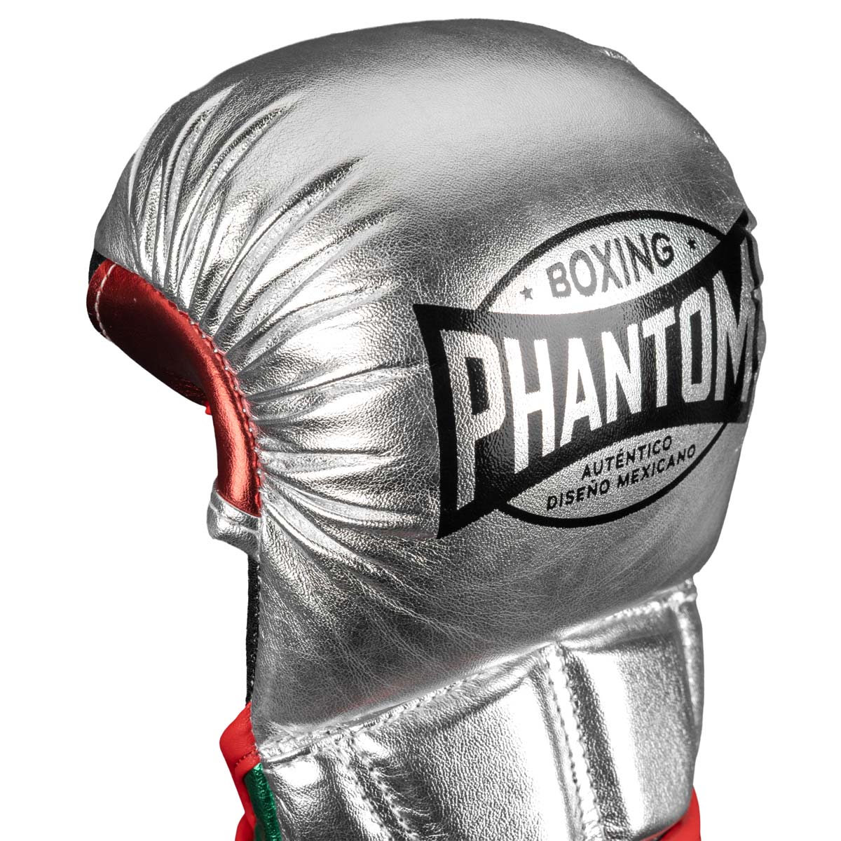 Phantom - MMA Sparring Handschuhe MEXICO - Silber/Grün/Rot