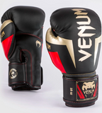 Venum -  Elite Boxhandschuhe - Schwarz/Gold/Rot