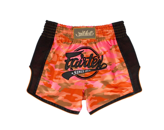 Fairtex -  BS1711 Muay Thai Short Camo Orange