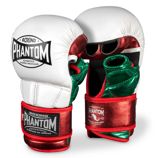 Phantom - MMA Sparring Handschuhe MEXICO - Weiß/Grün/Rot