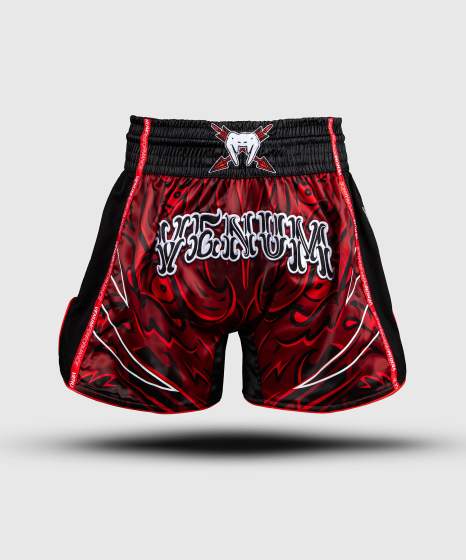 Venum  - Wolf Atak, Muay-Thai-Shorts – Schwarz/Rot