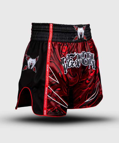 Venum  - Wolf Atak, Muay-Thai-Shorts – Schwarz/Rot