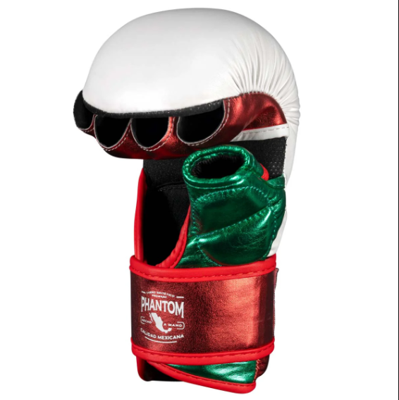 Phantom - MMA Sparring Handschuhe MEXICO - Weiß/Grün/Rot