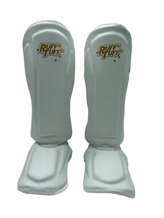 Ruff n Tuff - Professional Force X Premium Schienbeinschutz- Weiß