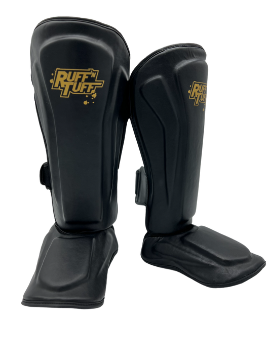 Ruff n Tuff - Professional Force X Premium Schienbeinschutz Schwarz