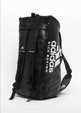 Adidas -  2in1 Bag "Kickboxing" black/white PU, adiACC051KB