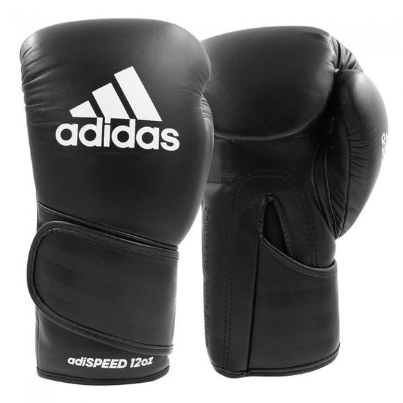 adidas adiSPEED strap up Boxing Glove black/white