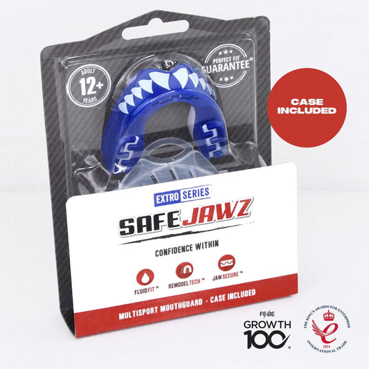 SAFEJAWZ - Zahnschutz „Extro Fangz“ - BLAU , Senior