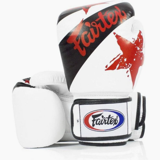 Fairtex -  Leder Boxhandschuhe Nation Print BGV1-N mit Sternen Aufdruck.